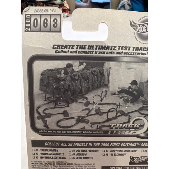 Hot Wheels 2000 First Editions 3 of 36 1964 Lincoln Continental Car Box Damage - Picture 8 of 11